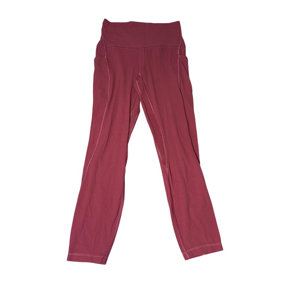 Lululemon Align High-Rise Crop 23 With Pockets Red Merlot  Size 6